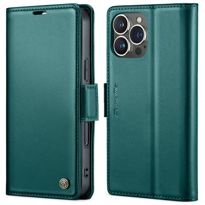 CaseMe 023 Butterfly Buckle Litchi Texture RFID Anti-theft Leather Phone Case, For iPhone 15 Pro Max, For iPhone 14, For iPhone 14 Plus, For iPhone 15 Pro, For iPhone 15 Plus, For iPhone 14 Pro, For iPhone 15, For iPhone 14 Pro Max