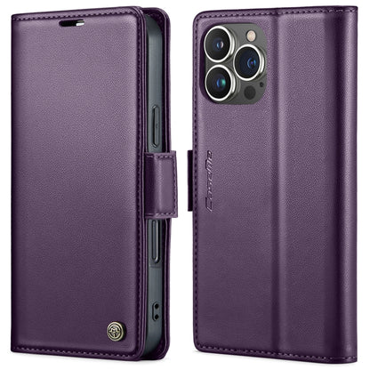 CaseMe 023 Butterfly Buckle Litchi Texture RFID Anti-theft Leather Phone Case, For iPhone 15 Pro Max, For iPhone 14, For iPhone 14 Plus, For iPhone 15 Pro, For iPhone 15 Plus, For iPhone 14 Pro, For iPhone 15, For iPhone 14 Pro Max