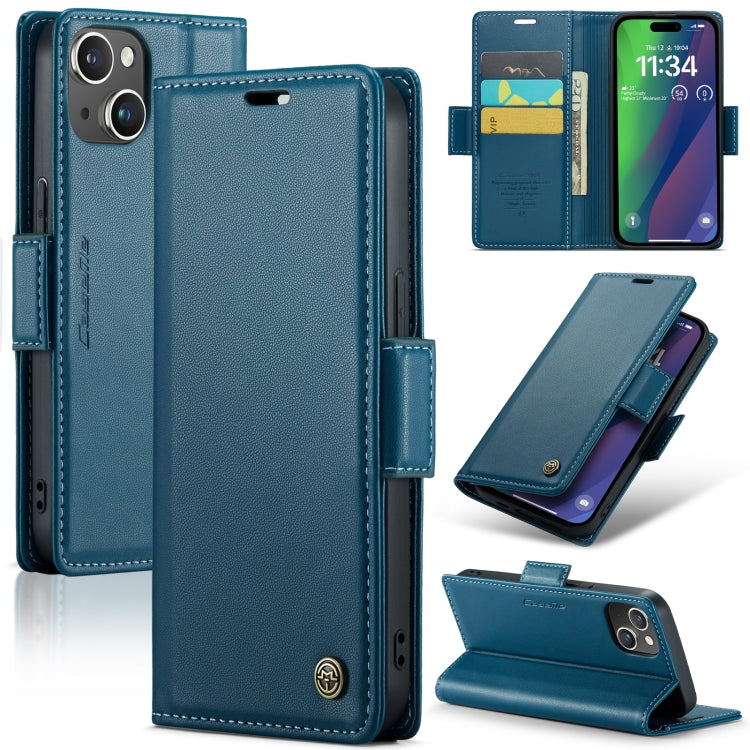 CaseMe 023 Butterfly Buckle Litchi Texture RFID Anti-theft Leather Phone Case, For iPhone 14, For iPhone 15 Pro Max, For iPhone 15 Pro, For iPhone 14 Plus, For iPhone 14 Pro, For iPhone 15 Plus, For iPhone 15, For iPhone 14 Pro Max