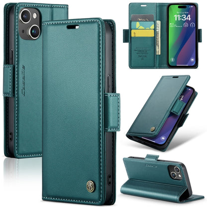 CaseMe 023 Butterfly Buckle Litchi Texture RFID Anti-theft Leather Phone Case, For iPhone 15 Pro Max, For iPhone 14, For iPhone 14 Plus, For iPhone 15 Pro, For iPhone 15 Plus, For iPhone 14 Pro, For iPhone 15, For iPhone 14 Pro Max