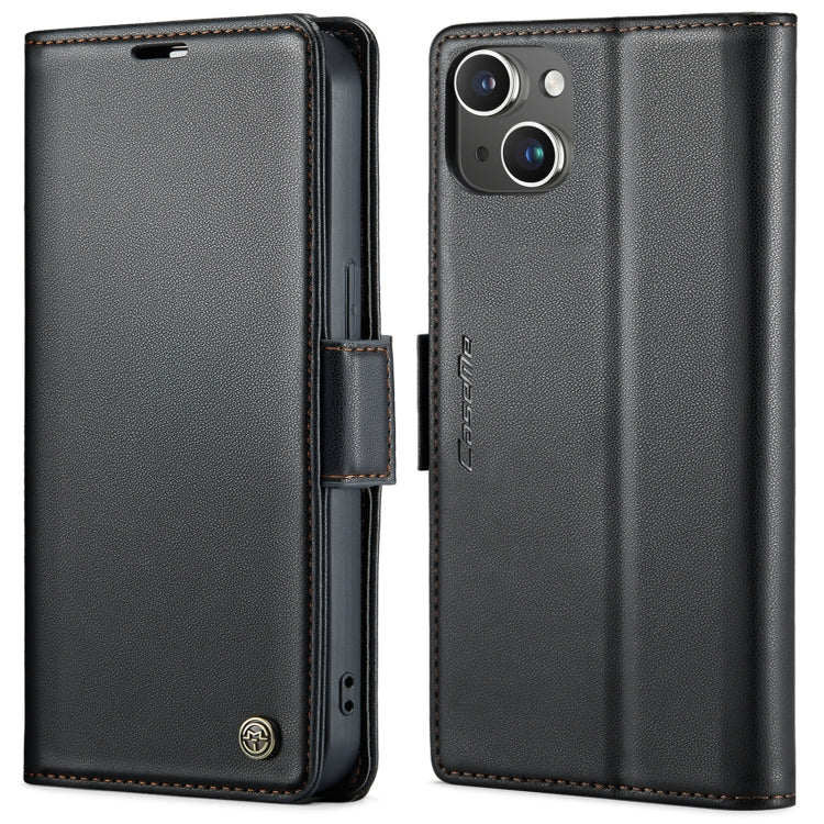 CaseMe 023 Butterfly Buckle Litchi Texture RFID Anti-theft Leather Phone Case, For iPhone 14, For iPhone 15 Pro Max, For iPhone 15 Pro, For iPhone 14 Plus, For iPhone 14 Pro, For iPhone 15 Plus, For iPhone 15, For iPhone 14 Pro Max
