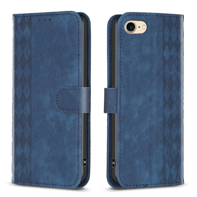 Plaid Embossed Leather Phone Case, For iPhone SE 2022 / 7 / 8, For iPhone 15, For iPhone 7 Plus / 8 Plus