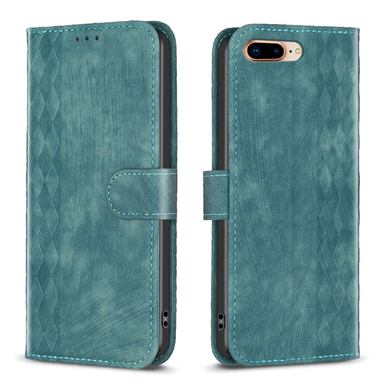 Plaid Embossed Leather Phone Case, For iPhone SE 2022 / 7 / 8, For iPhone 15, For iPhone 7 Plus / 8 Plus