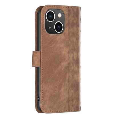 Plaid Embossed Leather Phone Case, For iPhone 15, For iPhone SE 2022 / 7 / 8, For iPhone 7 Plus / 8 Plus