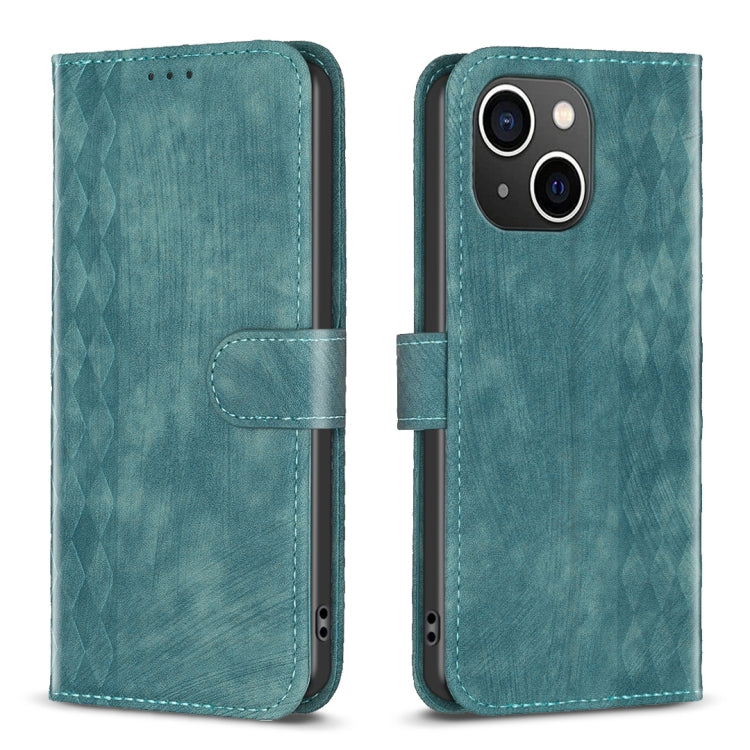 Plaid Embossed Leather Phone Case, For iPhone SE 2022 / 7 / 8, For iPhone 15, For iPhone 7 Plus / 8 Plus