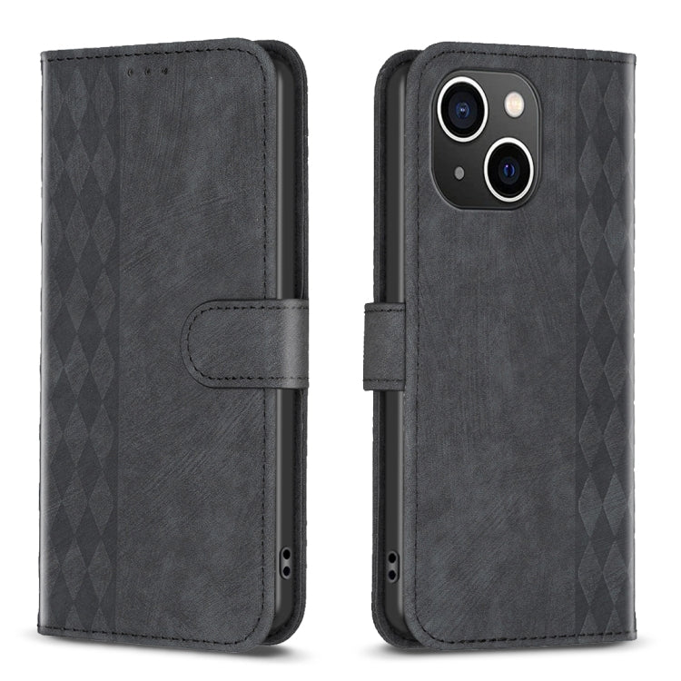 Plaid Embossed Leather Phone Case, For iPhone SE 2022 / 7 / 8, For iPhone 15, For iPhone 7 Plus / 8 Plus