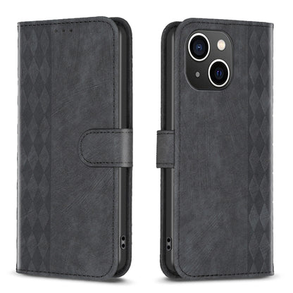 Plaid Embossed Leather Phone Case, For iPhone 15, For iPhone SE 2022 / 7 / 8, For iPhone 7 Plus / 8 Plus