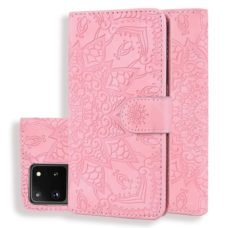 Embossed Sunflower Pattern Horizontal Flip PU Leather Case with Holder & Card Slots & Wallet & Lanyard, For Samsung Galaxy A01, For Samsung Galaxy A11, For Samsung Galaxy M11, For Samsung Galaxy A21, For Samsung Galaxy A31, For Samsung Galaxy A41      ...