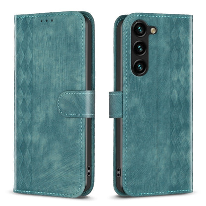 Plaid Embossed Leather Phone Case, For Samsung Galaxy A35, For Samsung Galaxy S24 Ultra 5G, For Samsung Galaxy A15, For Samsung Galaxy A25 5G, For Samsung Galaxy S23 5G, For Samsung Galaxy A55, For Samsung Galaxy S24+ 5G, For Samsung Galaxy S23 FE 5G  ...
