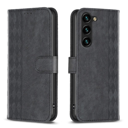 Plaid Embossed Leather Phone Case, For Samsung Galaxy A35, For Samsung Galaxy S24 Ultra 5G, For Samsung Galaxy A15, For Samsung Galaxy A25 5G, For Samsung Galaxy S23 5G, For Samsung Galaxy A55, For Samsung Galaxy S24+ 5G, For Samsung Galaxy S23 FE 5G  ...