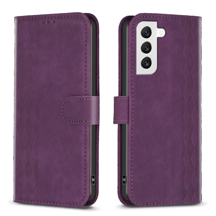 Plaid Embossed Leather Phone Case, For Samsung Galaxy S24 5G, For Samsung Galaxy S22 5G, For Samsung Galaxy S22+ 5G, For Samsung Galaxy S22 Ultra 5G, For Samsung Galaxy S21 5G, For Samsung Galaxy S21+ 5G, For Samsung Galaxy S21 Ultra 5G                ...