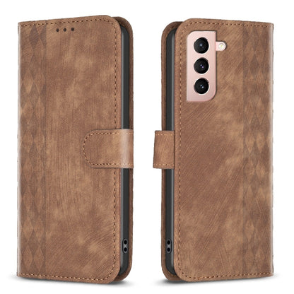 Plaid Embossed Leather Phone Case, For Samsung Galaxy S24 5G, For Samsung Galaxy S22 5G, For Samsung Galaxy S22+ 5G, For Samsung Galaxy S22 Ultra 5G, For Samsung Galaxy S21 5G, For Samsung Galaxy S21+ 5G, For Samsung Galaxy S21 Ultra 5G                ...
