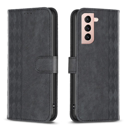 Plaid Embossed Leather Phone Case, For Samsung Galaxy S24 5G, For Samsung Galaxy S22 5G, For Samsung Galaxy S22+ 5G, For Samsung Galaxy S22 Ultra 5G, For Samsung Galaxy S21 5G, For Samsung Galaxy S21+ 5G, For Samsung Galaxy S21 Ultra 5G                ...