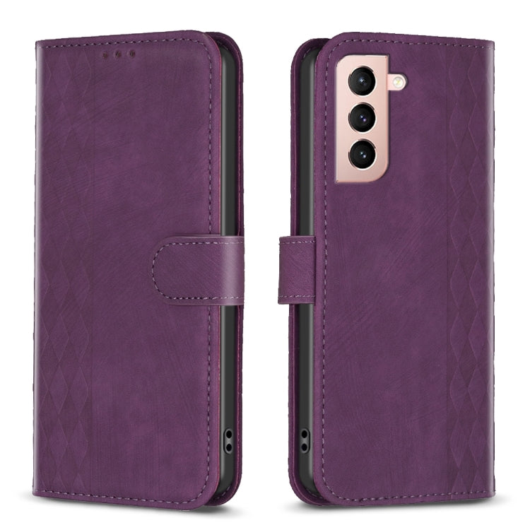 Plaid Embossed Leather Phone Case, For Samsung Galaxy S24 5G, For Samsung Galaxy S22 5G, For Samsung Galaxy S22+ 5G, For Samsung Galaxy S22 Ultra 5G, For Samsung Galaxy S21 5G, For Samsung Galaxy S21+ 5G, For Samsung Galaxy S21 Ultra 5G                ...