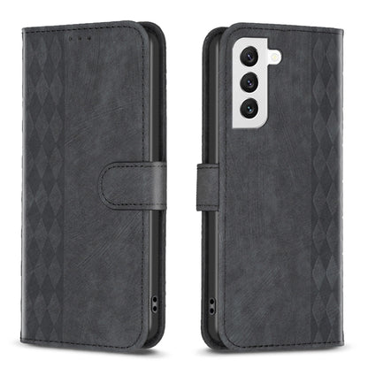 Plaid Embossed Leather Phone Case, For Samsung Galaxy S24 5G, For Samsung Galaxy S22 5G, For Samsung Galaxy S22+ 5G, For Samsung Galaxy S22 Ultra 5G, For Samsung Galaxy S21 5G, For Samsung Galaxy S21+ 5G, For Samsung Galaxy S21 Ultra 5G                ...