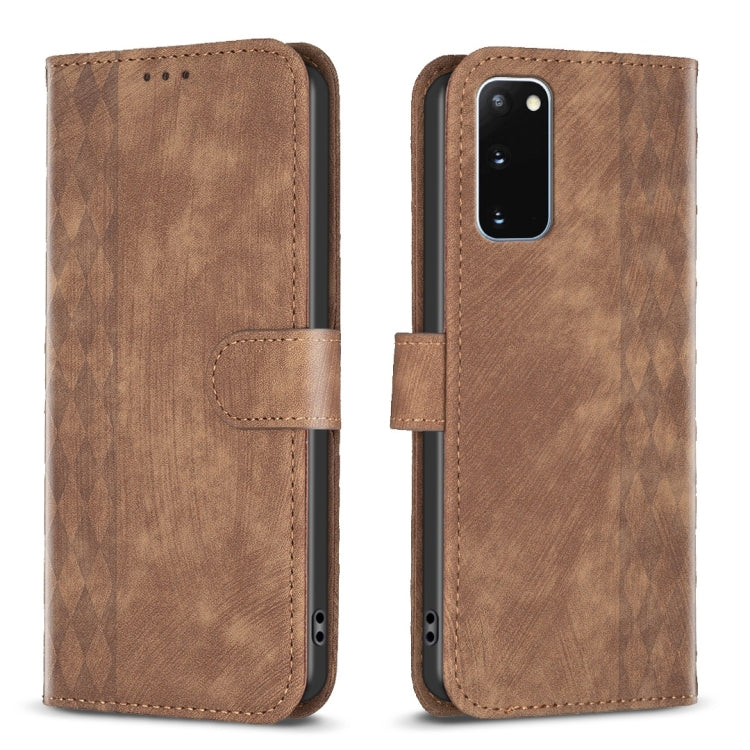 Plaid Embossed Leather Phone Case, For Samsung Galaxy S24 5G, For Samsung Galaxy S22 5G, For Samsung Galaxy S22+ 5G, For Samsung Galaxy S22 Ultra 5G, For Samsung Galaxy S21 5G, For Samsung Galaxy S21+ 5G, For Samsung Galaxy S21 Ultra 5G                ...