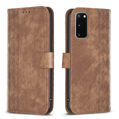 Plaid Embossed Leather Phone Case, For Samsung Galaxy S24 5G, For Samsung Galaxy S22 5G, For Samsung Galaxy S22+ 5G, For Samsung Galaxy S22 Ultra 5G, For Samsung Galaxy S21 5G, For Samsung Galaxy S21+ 5G, For Samsung Galaxy S21 Ultra 5G                ...