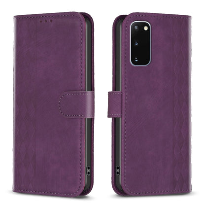 Plaid Embossed Leather Phone Case, For Samsung Galaxy S24 5G, For Samsung Galaxy S22 5G, For Samsung Galaxy S22+ 5G, For Samsung Galaxy S22 Ultra 5G, For Samsung Galaxy S21 5G, For Samsung Galaxy S21+ 5G, For Samsung Galaxy S21 Ultra 5G                ...
