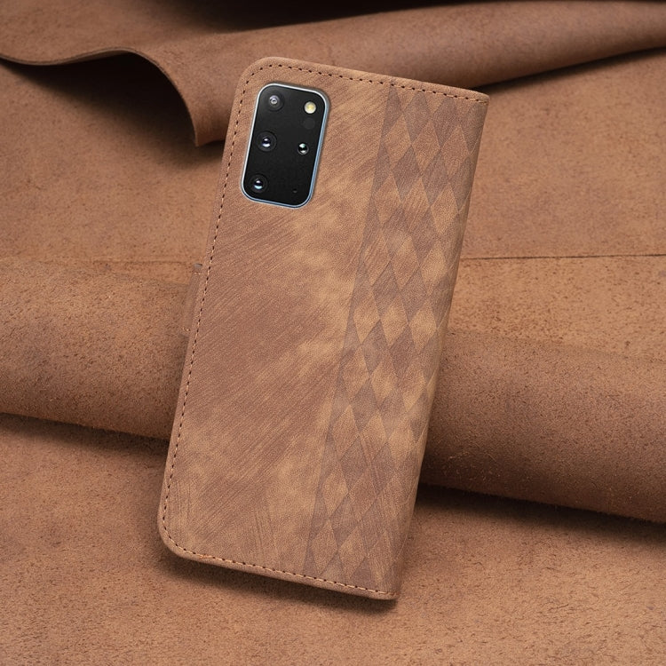Plaid Embossed Leather Phone Case, For Samsung Galaxy S20+, For Samsung Galaxy S20 FE, For Samsung Galaxy S20 Ultra, For Samsung Galaxy A03s / A02s, For Samsung Galaxy A12, For Samsung Galaxy A13 4G/5G, For Samsung Galaxy A14 4G/5G                     ...