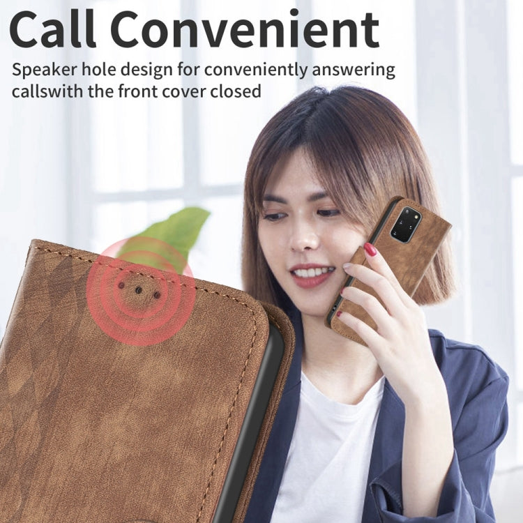 Plaid Embossed Leather Phone Case, For Samsung Galaxy S20+, For Samsung Galaxy S20 FE, For Samsung Galaxy S20 Ultra, For Samsung Galaxy A03s / A02s, For Samsung Galaxy A12, For Samsung Galaxy A13 4G/5G, For Samsung Galaxy A14 4G/5G                     ...