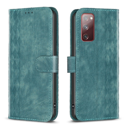 Plaid Embossed Leather Phone Case, For Samsung Galaxy S20+, For Samsung Galaxy S20 FE, For Samsung Galaxy S20 Ultra, For Samsung Galaxy A03s / A02s, For Samsung Galaxy A12, For Samsung Galaxy A13 4G/5G, For Samsung Galaxy A14 4G/5G                     ...