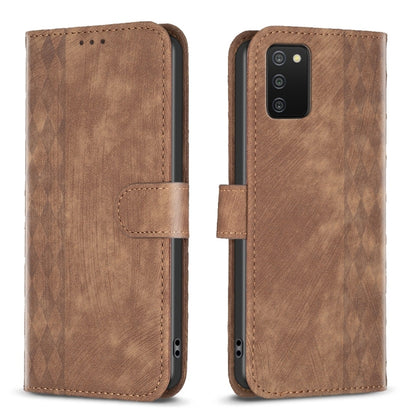 Plaid Embossed Leather Phone Case, For Samsung Galaxy S20+, For Samsung Galaxy S20 FE, For Samsung Galaxy S20 Ultra, For Samsung Galaxy A03s / A02s, For Samsung Galaxy A12, For Samsung Galaxy A13 4G/5G, For Samsung Galaxy A14 4G/5G                     ...