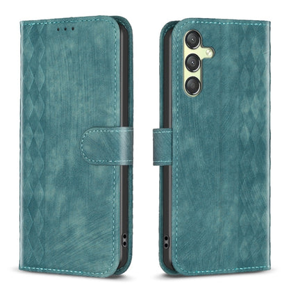 Plaid Embossed Leather Phone Case, For Samsung Galaxy A24 4G, For Samsung Galaxy A31, For Samsung Galaxy A32 4G, For Samsung Galaxy A32 5G, For Samsung Galaxy A33, For Samsung Galaxy A34, For Samsung Galaxy A41, For Samsung Galaxy A42 5G               ...