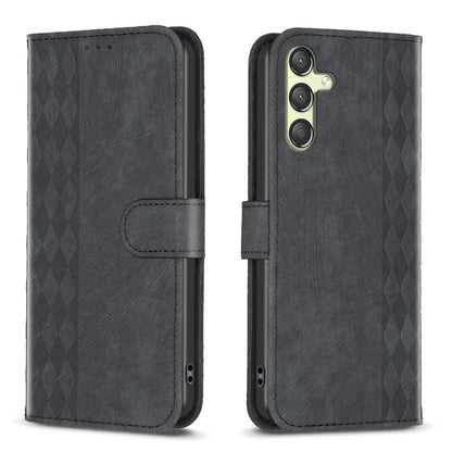 Plaid Embossed Leather Phone Case, For Samsung Galaxy A24 4G, For Samsung Galaxy A31, For Samsung Galaxy A32 4G, For Samsung Galaxy A32 5G, For Samsung Galaxy A33, For Samsung Galaxy A34, For Samsung Galaxy A41, For Samsung Galaxy A42 5G               ...
