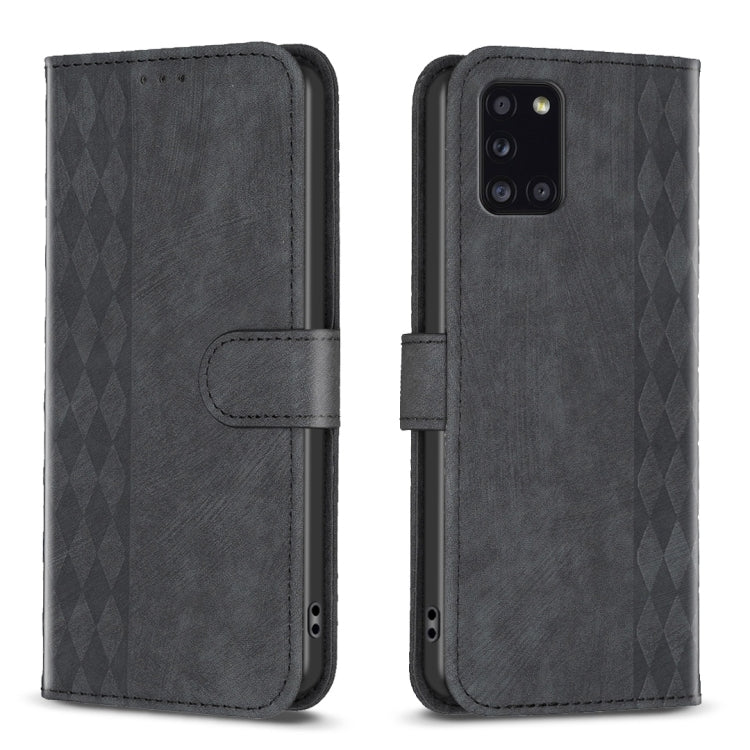 Plaid Embossed Leather Phone Case, For Samsung Galaxy A24 4G, For Samsung Galaxy A31, For Samsung Galaxy A32 4G, For Samsung Galaxy A32 5G, For Samsung Galaxy A33, For Samsung Galaxy A34, For Samsung Galaxy A41, For Samsung Galaxy A42 5G               ...