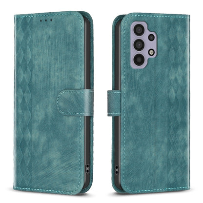 Plaid Embossed Leather Phone Case, For Samsung Galaxy A24 4G, For Samsung Galaxy A31, For Samsung Galaxy A32 4G, For Samsung Galaxy A32 5G, For Samsung Galaxy A33, For Samsung Galaxy A34, For Samsung Galaxy A41, For Samsung Galaxy A42 5G               ...