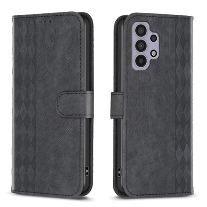 Plaid Embossed Leather Phone Case, For Samsung Galaxy A24 4G, For Samsung Galaxy A31, For Samsung Galaxy A32 4G, For Samsung Galaxy A32 5G, For Samsung Galaxy A33, For Samsung Galaxy A34, For Samsung Galaxy A41, For Samsung Galaxy A42 5G               ...