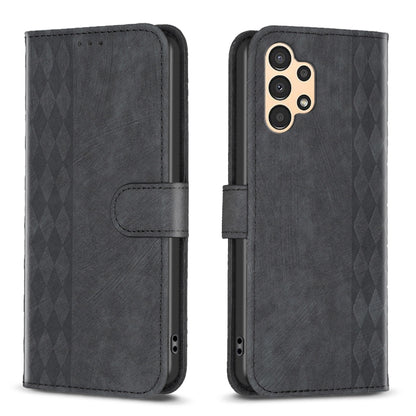 Plaid Embossed Leather Phone Case, For Samsung Galaxy A24 4G, For Samsung Galaxy A31, For Samsung Galaxy A32 4G, For Samsung Galaxy A32 5G, For Samsung Galaxy A33, For Samsung Galaxy A34, For Samsung Galaxy A41, For Samsung Galaxy A42 5G               ...