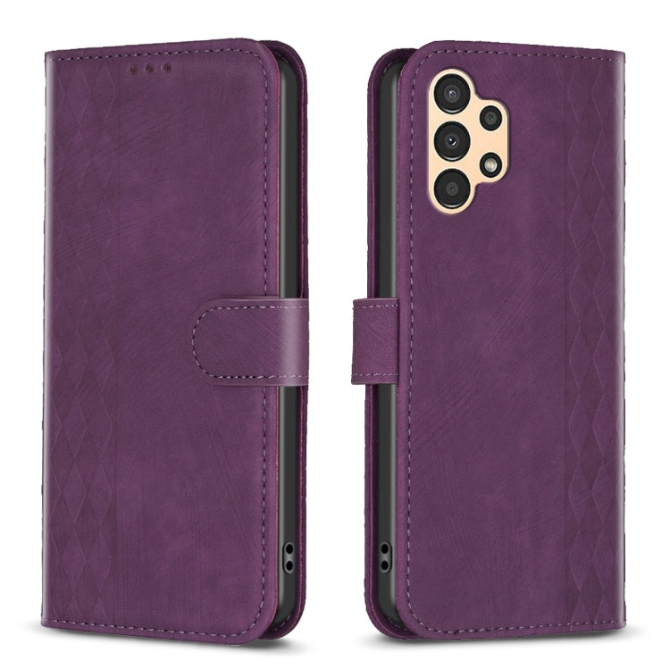 Plaid Embossed Leather Phone Case, For Samsung Galaxy A24 4G, For Samsung Galaxy A31, For Samsung Galaxy A32 4G, For Samsung Galaxy A32 5G, For Samsung Galaxy A33, For Samsung Galaxy A34, For Samsung Galaxy A41, For Samsung Galaxy A42 5G               ...