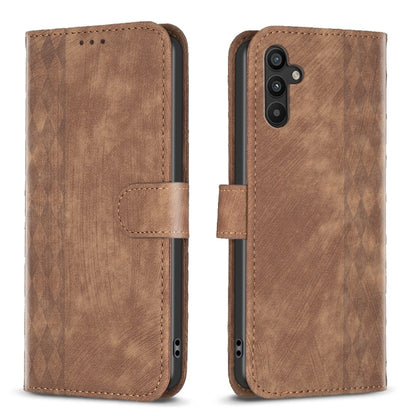 Plaid Embossed Leather Phone Case, For Samsung Galaxy A24 4G, For Samsung Galaxy A31, For Samsung Galaxy A32 4G, For Samsung Galaxy A32 5G, For Samsung Galaxy A33, For Samsung Galaxy A34, For Samsung Galaxy A41, For Samsung Galaxy A42 5G               ...
