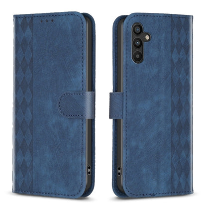 Plaid Embossed Leather Phone Case, For Samsung Galaxy A24 4G, For Samsung Galaxy A31, For Samsung Galaxy A32 4G, For Samsung Galaxy A32 5G, For Samsung Galaxy A33, For Samsung Galaxy A34, For Samsung Galaxy A41, For Samsung Galaxy A42 5G               ...
