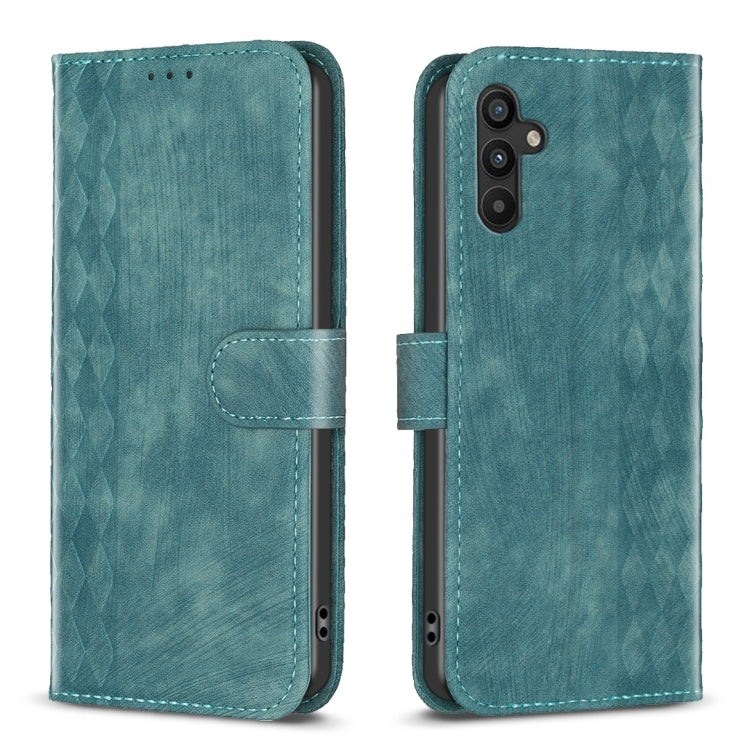 Plaid Embossed Leather Phone Case, For Samsung Galaxy A24 4G, For Samsung Galaxy A31, For Samsung Galaxy A32 4G, For Samsung Galaxy A32 5G, For Samsung Galaxy A33, For Samsung Galaxy A34, For Samsung Galaxy A41, For Samsung Galaxy A42 5G               ...