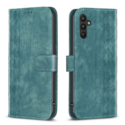 Plaid Embossed Leather Phone Case, For Samsung Galaxy A24 4G, For Samsung Galaxy A31, For Samsung Galaxy A32 4G, For Samsung Galaxy A32 5G, For Samsung Galaxy A33, For Samsung Galaxy A34, For Samsung Galaxy A41, For Samsung Galaxy A42 5G               ...
