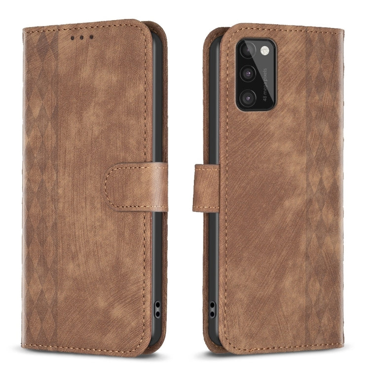 Plaid Embossed Leather Phone Case, For Samsung Galaxy A24 4G, For Samsung Galaxy A31, For Samsung Galaxy A32 4G, For Samsung Galaxy A32 5G, For Samsung Galaxy A33, For Samsung Galaxy A34, For Samsung Galaxy A41, For Samsung Galaxy A42 5G               ...