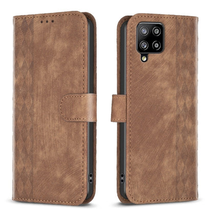 Plaid Embossed Leather Phone Case, For Samsung Galaxy A24 4G, For Samsung Galaxy A31, For Samsung Galaxy A32 4G, For Samsung Galaxy A32 5G, For Samsung Galaxy A33, For Samsung Galaxy A34, For Samsung Galaxy A41, For Samsung Galaxy A42 5G               ...