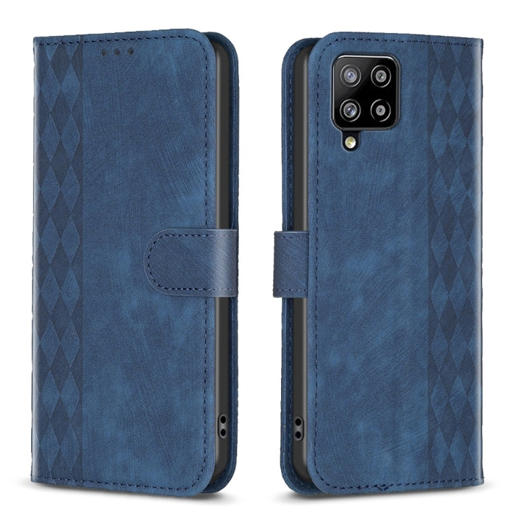 Plaid Embossed Leather Phone Case, For Samsung Galaxy A24 4G, For Samsung Galaxy A31, For Samsung Galaxy A32 4G, For Samsung Galaxy A32 5G, For Samsung Galaxy A33, For Samsung Galaxy A34, For Samsung Galaxy A41, For Samsung Galaxy A42 5G               ...