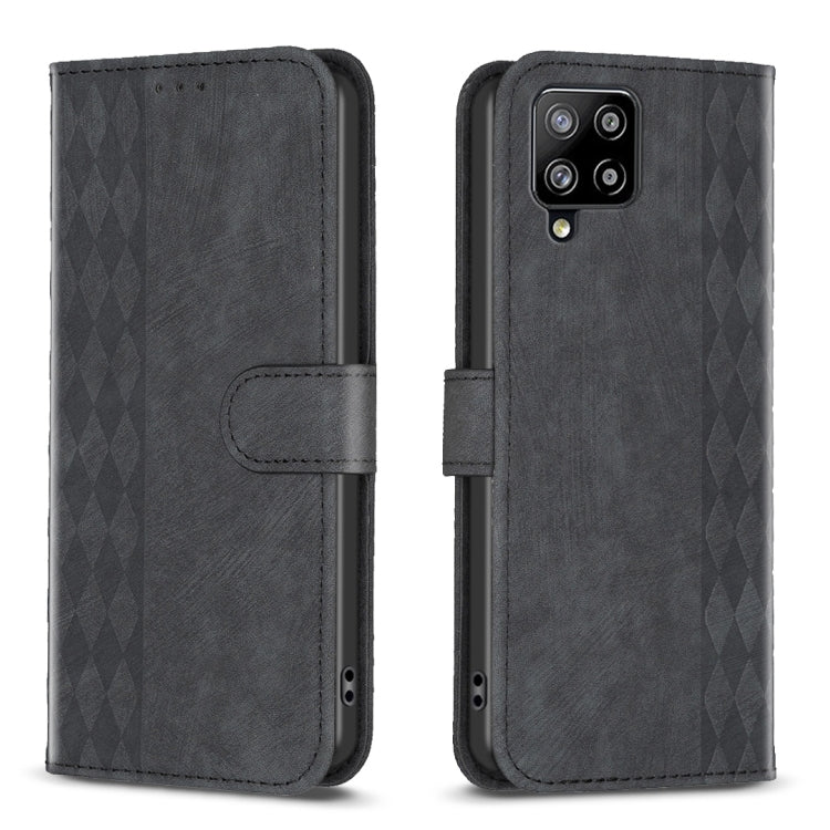 Plaid Embossed Leather Phone Case, For Samsung Galaxy A24 4G, For Samsung Galaxy A31, For Samsung Galaxy A32 4G, For Samsung Galaxy A32 5G, For Samsung Galaxy A33, For Samsung Galaxy A34, For Samsung Galaxy A41, For Samsung Galaxy A42 5G               ...