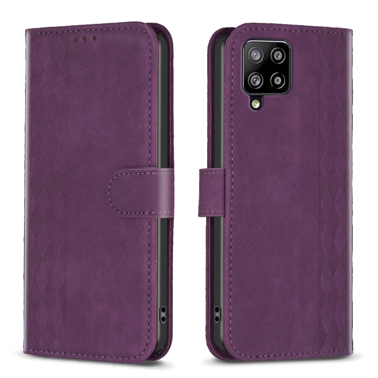 Plaid Embossed Leather Phone Case, For Samsung Galaxy A24 4G, For Samsung Galaxy A31, For Samsung Galaxy A32 4G, For Samsung Galaxy A32 5G, For Samsung Galaxy A33, For Samsung Galaxy A34, For Samsung Galaxy A41, For Samsung Galaxy A42 5G               ...