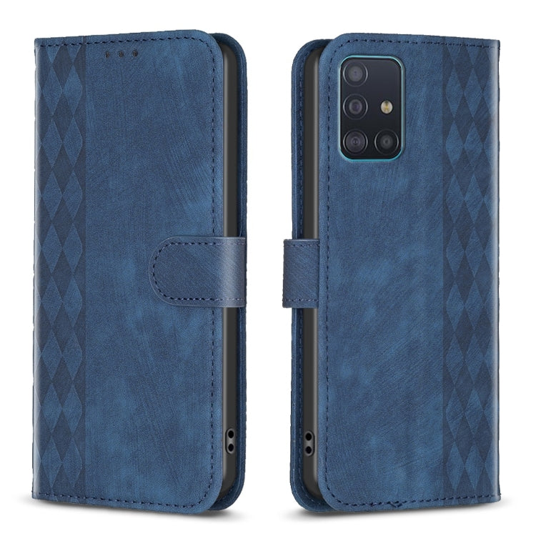 Plaid Embossed Leather Phone Case, For Samsung Galaxy A24 4G, For Samsung Galaxy A31, For Samsung Galaxy A32 4G, For Samsung Galaxy A32 5G, For Samsung Galaxy A33, For Samsung Galaxy A34, For Samsung Galaxy A41, For Samsung Galaxy A42 5G               ...