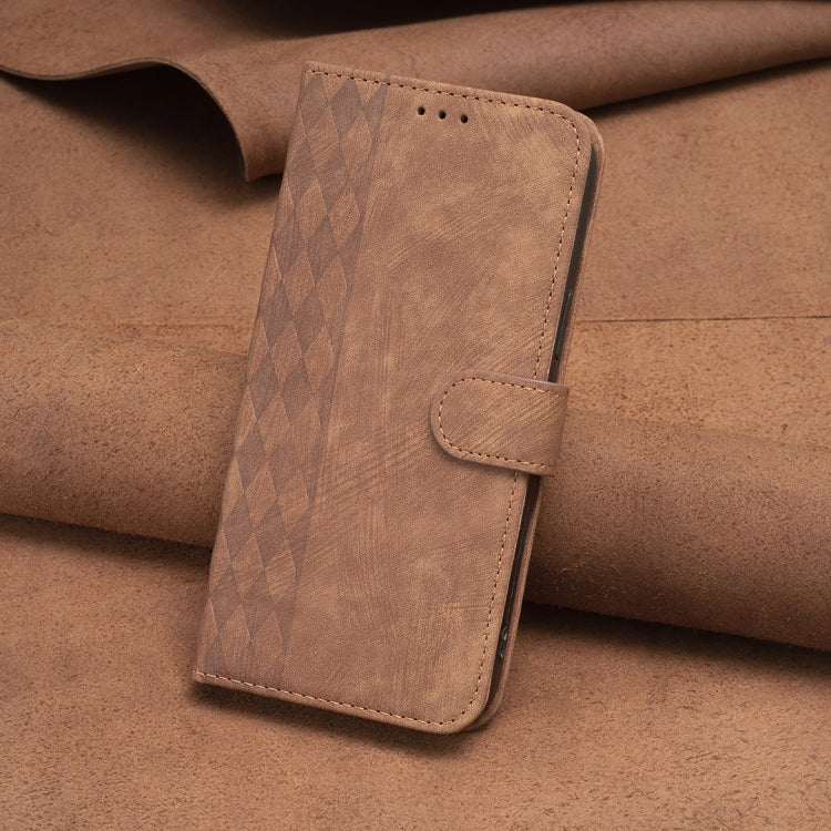 Plaid Embossed Leather Phone Case, For Samsung Galaxy A52 4G/5G, For Samsung Galaxy A53, For Samsung Galaxy A54, For Samsung Galaxy A71 4G, For Samsung Galaxy A72 4G/5G, For Samsung Galaxy A73