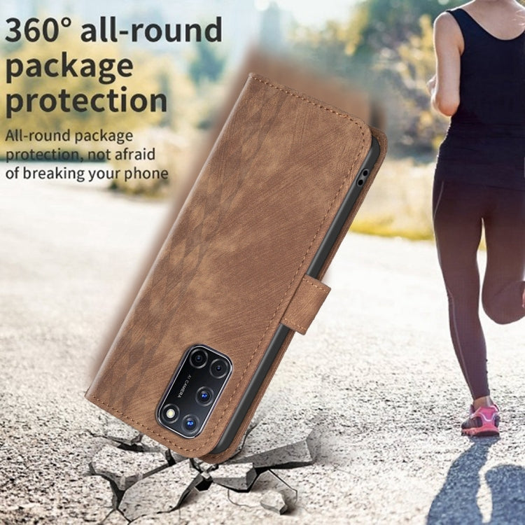 Plaid Embossed Leather Phone Case, For Samsung Galaxy A52 4G/5G, For Samsung Galaxy A53, For Samsung Galaxy A54, For Samsung Galaxy A71 4G, For Samsung Galaxy A72 4G/5G, For Samsung Galaxy A73