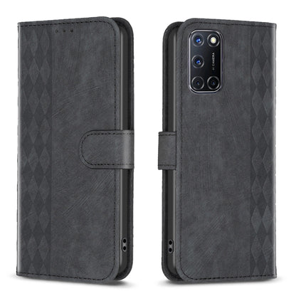 Plaid Embossed Leather Phone Case, For Samsung Galaxy A52 4G/5G, For Samsung Galaxy A53, For Samsung Galaxy A54, For Samsung Galaxy A71 4G, For Samsung Galaxy A72 4G/5G, For Samsung Galaxy A73