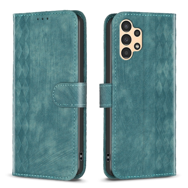 Plaid Embossed Leather Phone Case, For Samsung Galaxy A52 4G/5G, For Samsung Galaxy A53, For Samsung Galaxy A54, For Samsung Galaxy A71 4G, For Samsung Galaxy A72 4G/5G, For Samsung Galaxy A73