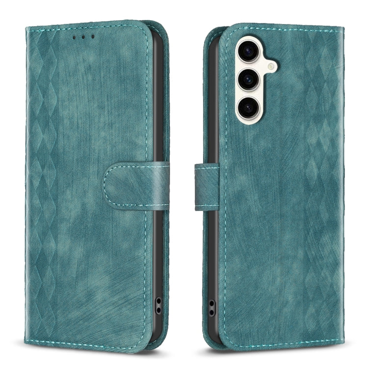 Plaid Embossed Leather Phone Case, For Samsung Galaxy A35, For Samsung Galaxy S24 Ultra 5G, For Samsung Galaxy A15, For Samsung Galaxy A25 5G, For Samsung Galaxy S23 5G, For Samsung Galaxy A55, For Samsung Galaxy S24+ 5G, For Samsung Galaxy S23 FE 5G  ...