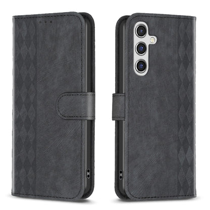 Plaid Embossed Leather Phone Case, For Samsung Galaxy A35, For Samsung Galaxy S24 Ultra 5G, For Samsung Galaxy A15, For Samsung Galaxy A25 5G, For Samsung Galaxy S23 5G, For Samsung Galaxy A55, For Samsung Galaxy S24+ 5G, For Samsung Galaxy S23 FE 5G  ...