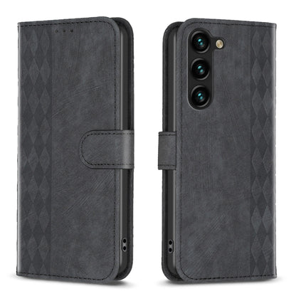 Plaid Embossed Leather Phone Case, For Samsung Galaxy A35, For Samsung Galaxy S24 Ultra 5G, For Samsung Galaxy A15, For Samsung Galaxy A25 5G, For Samsung Galaxy S23 5G, For Samsung Galaxy A55, For Samsung Galaxy S24+ 5G, For Samsung Galaxy S23 FE 5G  ...
